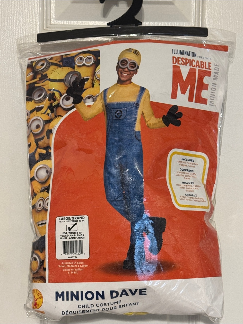 Despicable Me Minion Dave Child Costume - Yellow & Blue